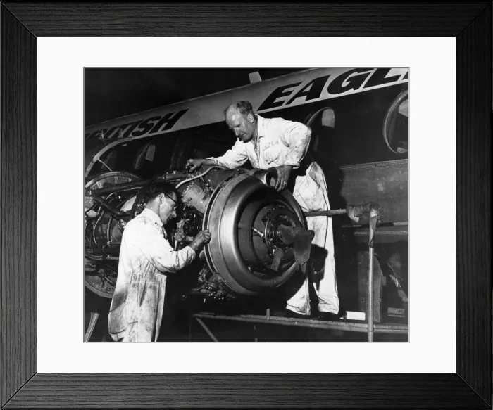Framed Print : British Eagle International Airlines a major British independent airline that operated