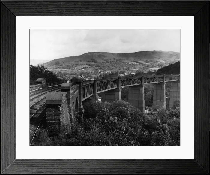 Framed Print : Walnut Tree Viaduct, a railway viaduct located above the southern edge of the village of Framed Print : Walnut Tree Viaduct, a railway viaduct located above the southern edge of the village of
