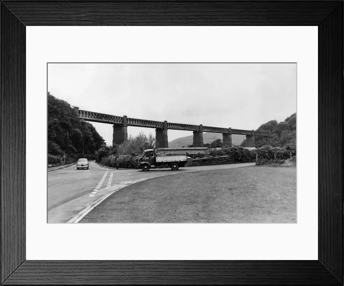 Framed Print : Walnut Tree Viaduct, a railway viaduct located above the southern edge of the village of Framed Print : Walnut Tree Viaduct, a railway viaduct located above the southern edge of the village of