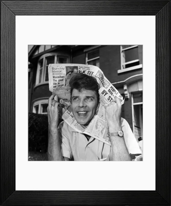 Framed Print : Singer Marty Wilde. 16th August 1965 Framed Print : Singer Marty Wilde. 16th August 1965