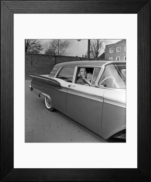 Framed Print : Marty Wilde and his wife Joyce at their flat in Chiswick, London. 21st April 1960 Framed Print : Marty Wilde and his wife Joyce at their flat in Chiswick, London. 21st April 1960