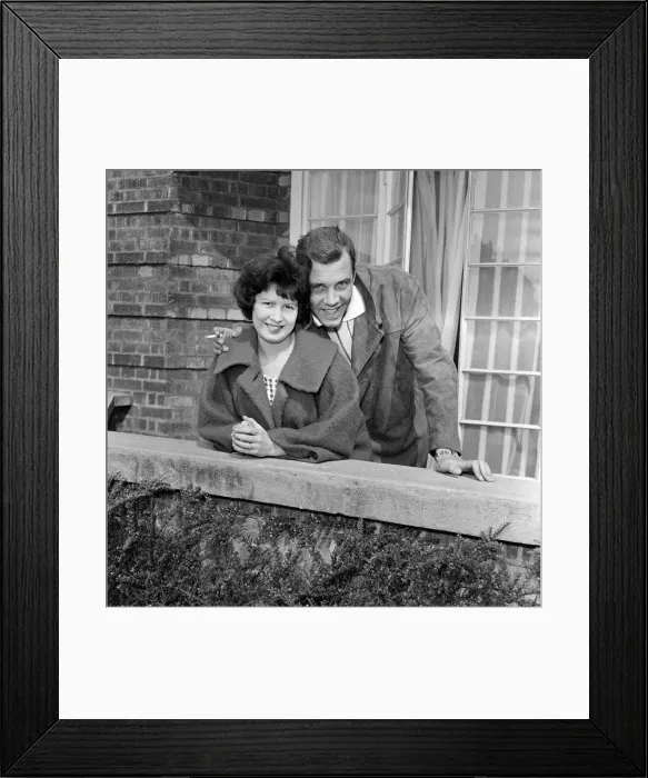 Framed Print : Marty Wilde and his wife Joyce at their flat in Chiswick, London. 21st April 1960 Framed Print : Marty Wilde and his wife Joyce at their flat in Chiswick, London. 21st April 1960