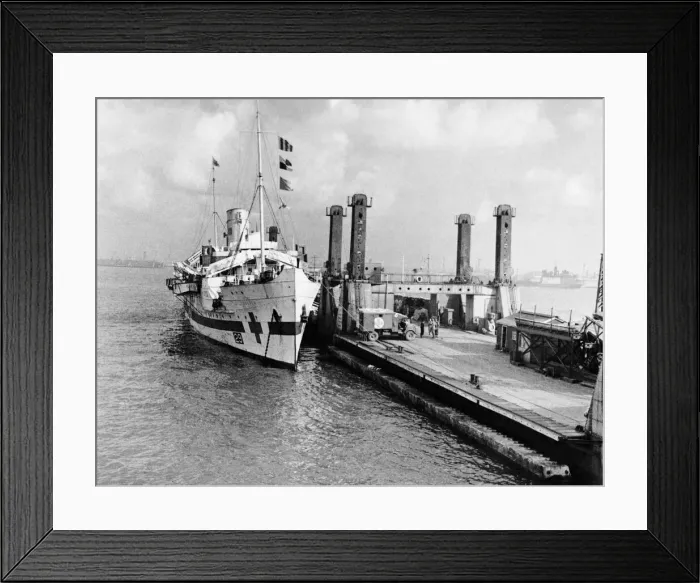 Framed Print : Prefabricated Ports. Two Prefabricated Ports, each as big as Gibraltar were Framed Print : Prefabricated Ports. Two Prefabricated Ports, each as big as Gibraltar were