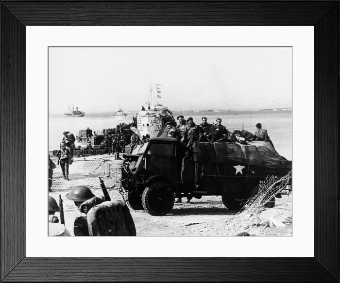 Framed Print : The Normandy landings were the landing operations on Tuesday Framed Print : The Normandy landings were the landing operations on Tuesday