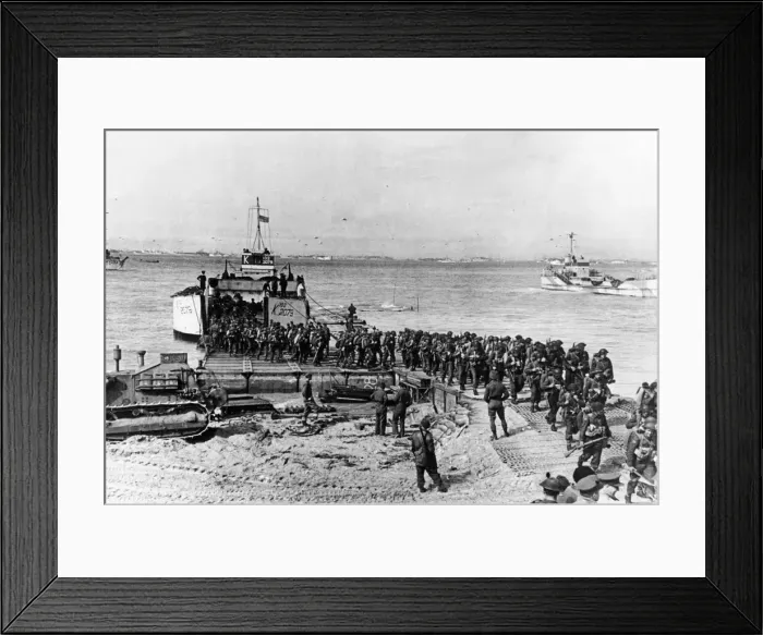 Framed Print : The Normandy landings were the landing operations on Tuesday Framed Print : The Normandy landings were the landing operations on Tuesday