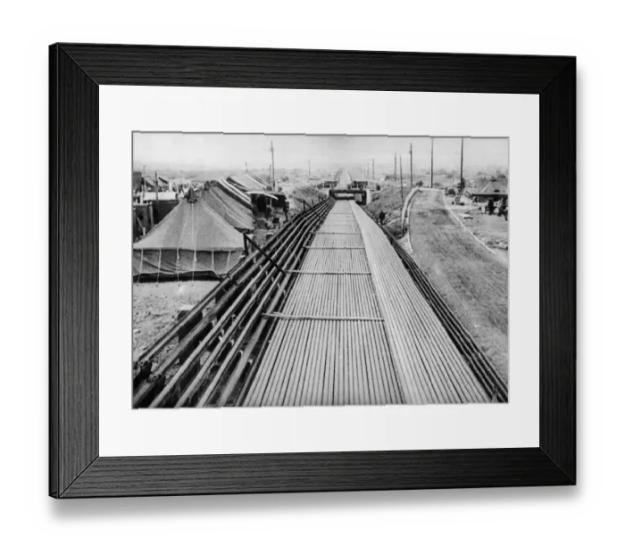 Framed Print : OPERATION PLUTO were pipes played under the ocean during WWII