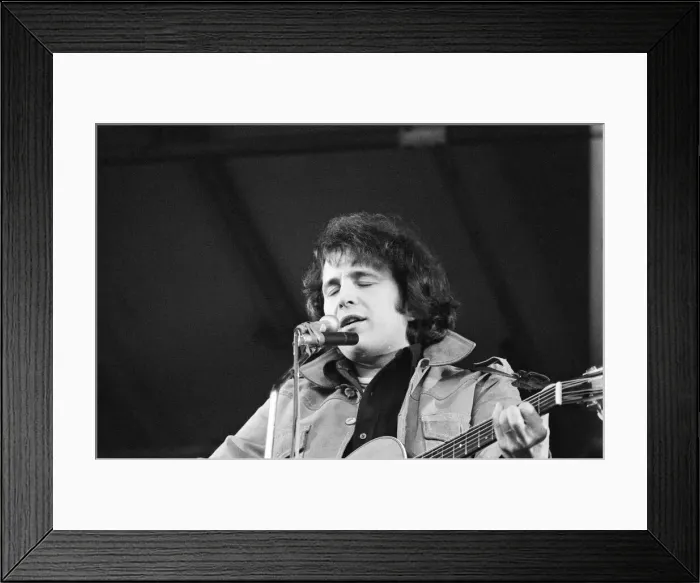 Framed Print : Don Mclean - America singer and songwriter performs to a reported 85
