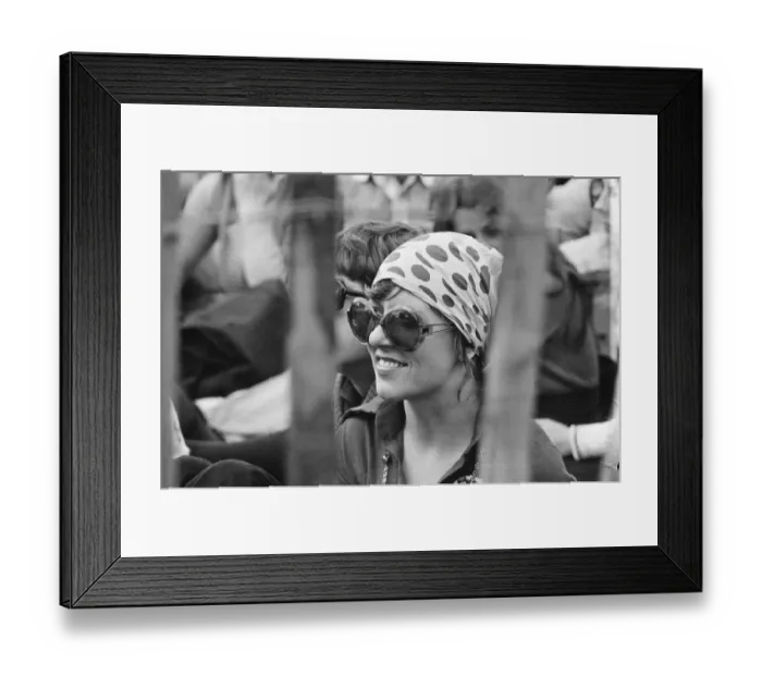 Framed Print : Picture shows the huge audience at London Hyde Park for a concert by Don Mclean - America Framed Print : Picture shows the huge audience at London Hyde Park for a concert by Don Mclean - America