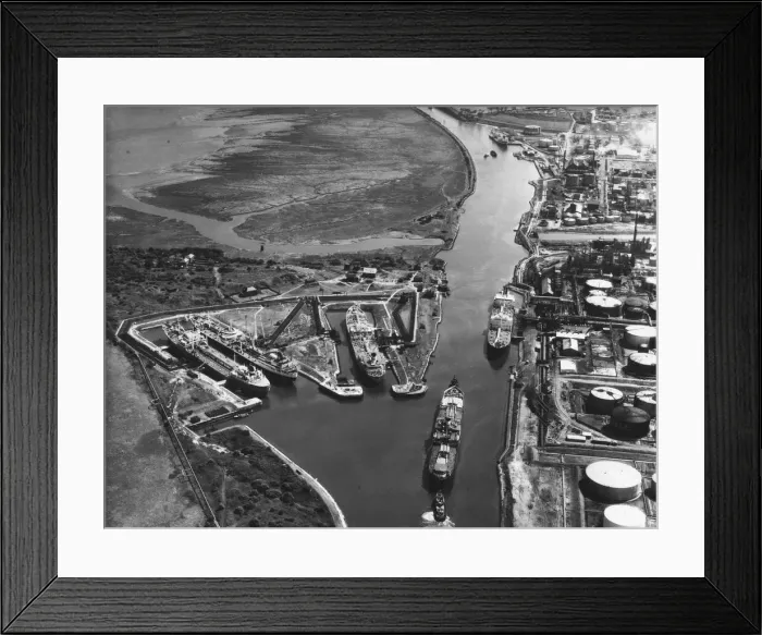 Framed Print : Stanlow Island, situated on The Manchester Ship Canal, North West England Framed Print : Stanlow Island, situated on The Manchester Ship Canal, North West England