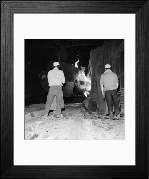 Framed Print : Cargo Fleet iron works closure. Circa 1971