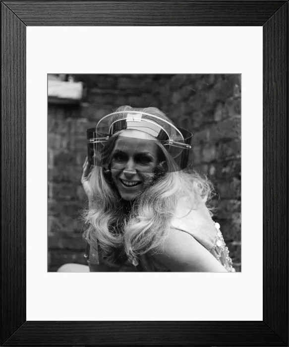 Framed Print : What will sunglasses look in 2000 AD? This was the question which Polaroid put to two Framed Print : What will sunglasses look in 2000 AD? This was the question which Polaroid put to two