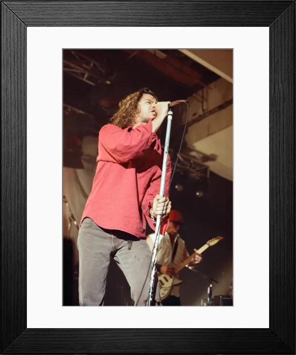 Framed Print : INXS performing at Cardiff University Students Union. Frontman Michael Hutchence Framed Print : INXS performing at Cardiff University Students Union. Frontman Michael Hutchence