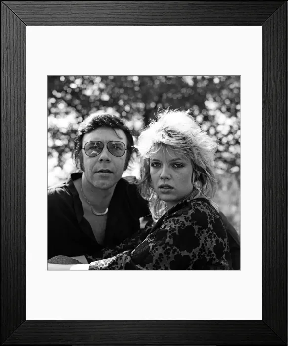 Framed Print : Former pop star Marty Wilde and his daughter Kim, who has a record in the charts Framed Print : Former pop star Marty Wilde and his daughter Kim, who has a record in the charts