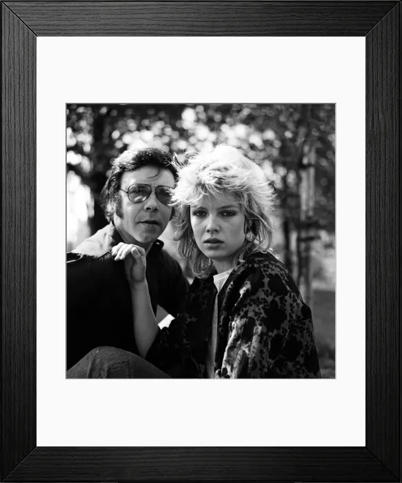 Framed Print : Former pop star Marty Wilde and his daughter Kim, who has a record in the charts Framed Print : Former pop star Marty Wilde and his daughter Kim, who has a record in the charts