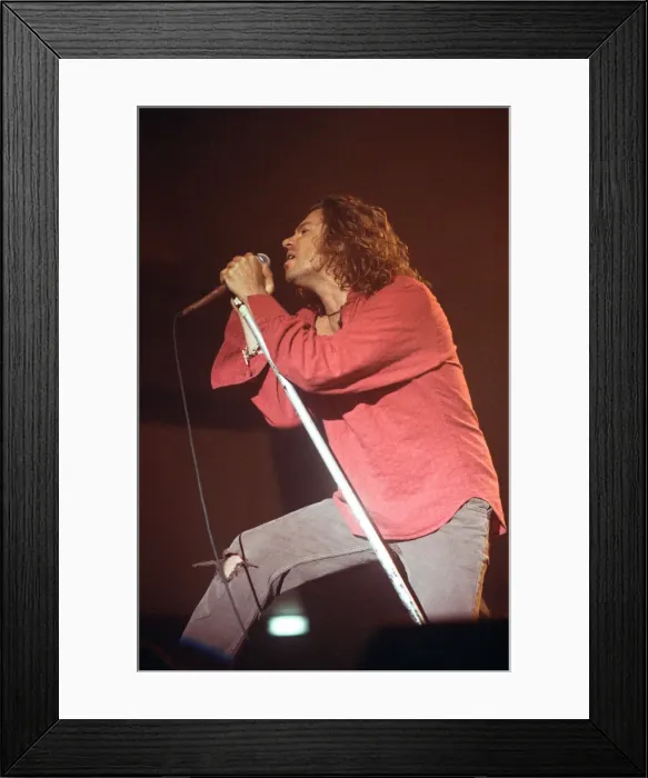 Framed Print : INXS performing at Cardiff University Students Union. Frontman Michael Hutchence Framed Print : INXS performing at Cardiff University Students Union. Frontman Michael Hutchence