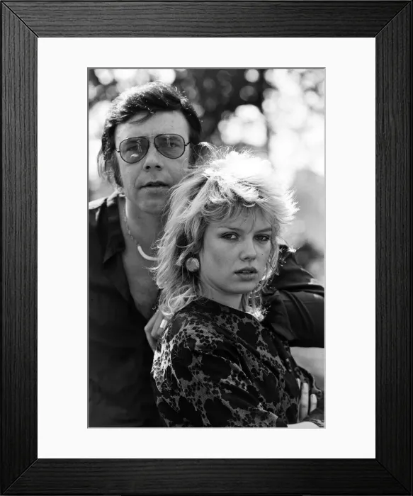 Framed Print : Former pop star Marty Wilde and his daughter Kim, who has a record in the charts Framed Print : Former pop star Marty Wilde and his daughter Kim, who has a record in the charts