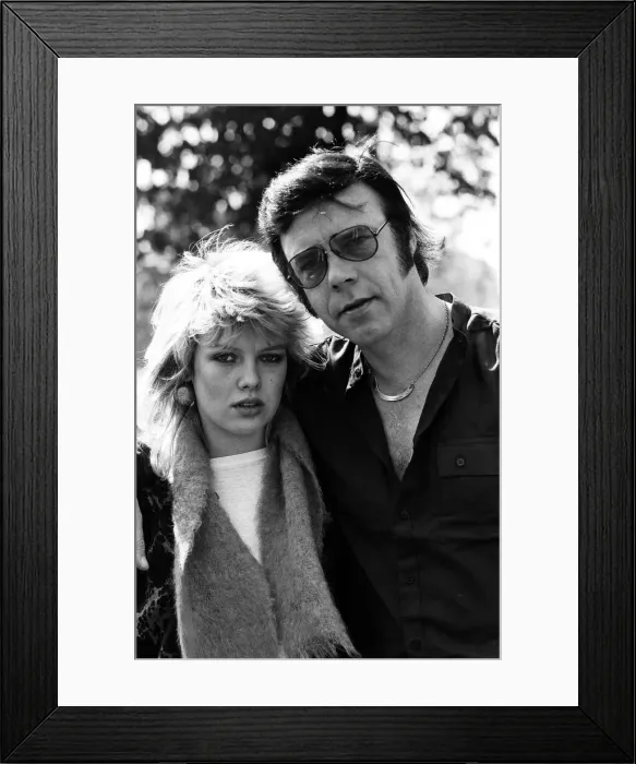 Framed Print : Former pop star Marty Wilde and his daughter Kim, who has a record in the charts Framed Print : Former pop star Marty Wilde and his daughter Kim, who has a record in the charts