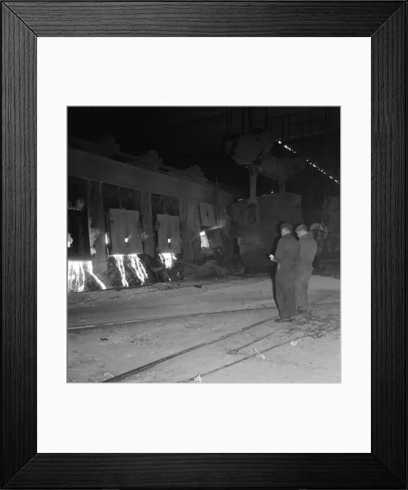 Framed Print : Cargo Fleet iron works closure. Circa 1971 Framed Print : Cargo Fleet iron works closure. Circa 1971