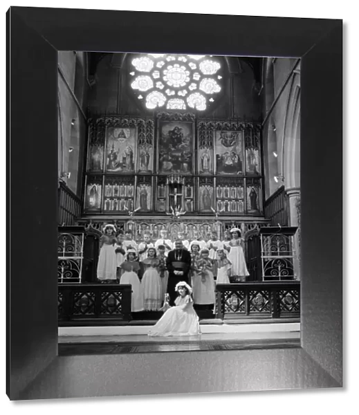 Corpus Christi, at a Cathedral in Teesside. Circa 1971