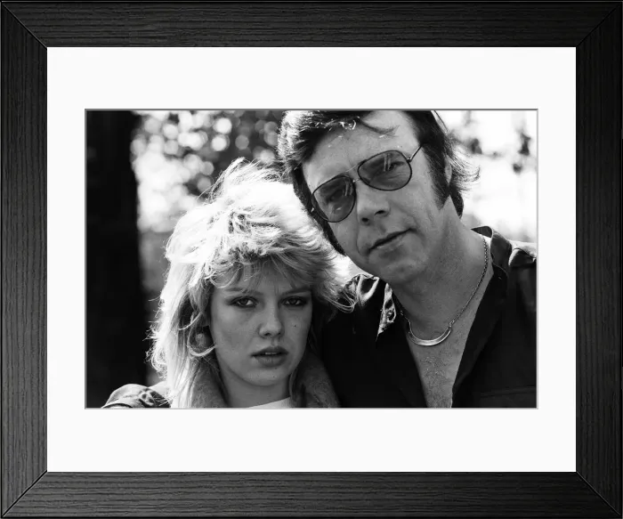 Framed Print : Former pop star Marty Wilde and his daughter Kim, who has a record in the charts Framed Print : Former pop star Marty Wilde and his daughter Kim, who has a record in the charts