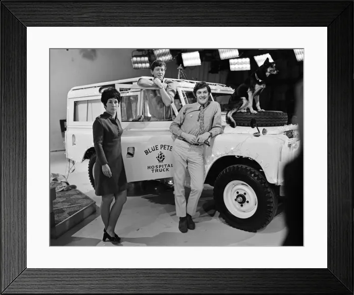 Framed Print : Viewers of BBC TV childrens programme Blue Peter buy a hospital truck for West Framed Print : Viewers of BBC TV childrens programme Blue Peter buy a hospital truck for West