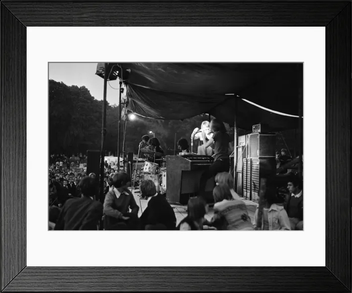 Framed Print : Music Pop concert in Cambridge. The Cambridge Free Festival at Midsummer Common Framed Print : Music Pop concert in Cambridge. The Cambridge Free Festival at Midsummer Common