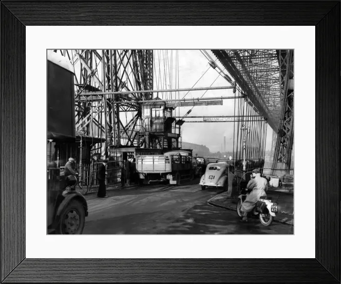 Framed Print : Journey over Widnes Bridge to to Childwall, Liverpool. 25th November 1953 Framed Print : Journey over Widnes Bridge to to Childwall, Liverpool. 25th November 1953