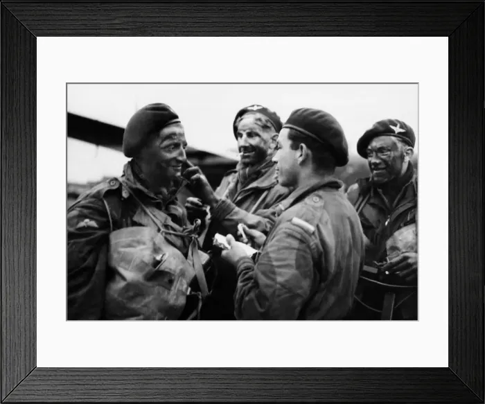 Framed Print : Liberation of Europe, Airborne troops who made the first landings
