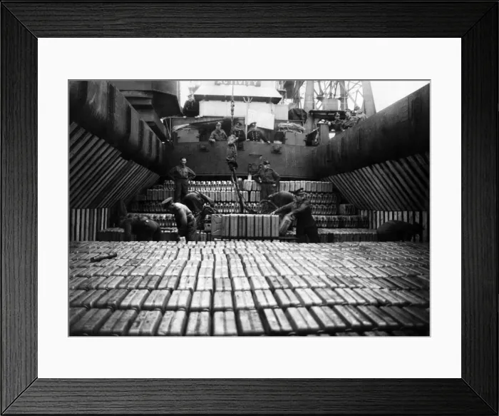 Framed Print : Petra for Normandy. A fleet of small ships are enabling our troops in Normandy to Framed Print : Petra for Normandy. A fleet of small ships are enabling our troops in Normandy to