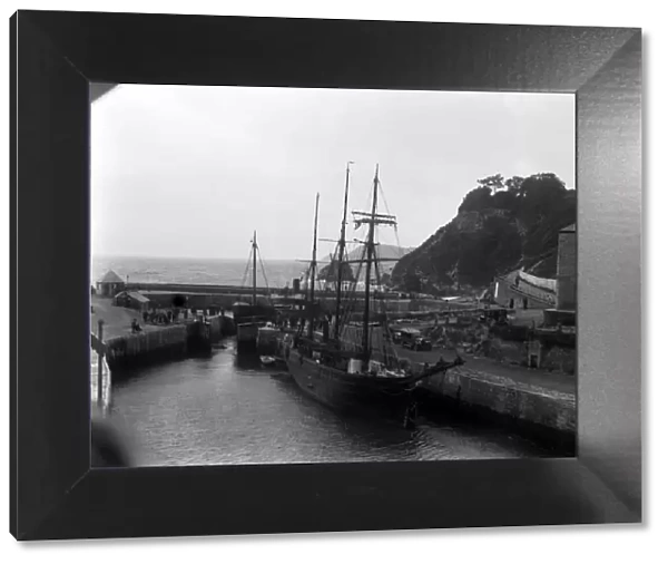 Charlestown Harbour, Cornwall. August 1927
