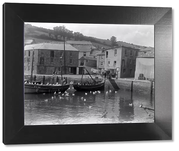 Mevagissey Harbour, Cornwall. August 1927