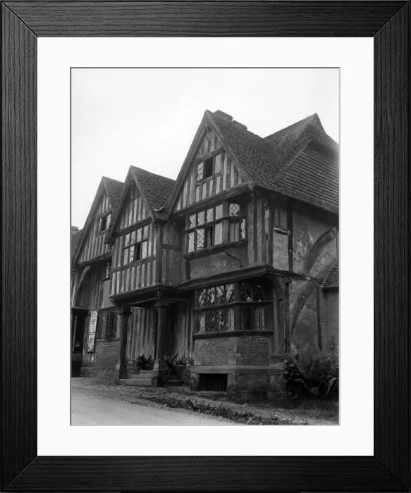 Framed Print : Old houses in Chiddingstone, Kent. June 1927 Framed Print : Old houses in Chiddingstone, Kent. June 1927