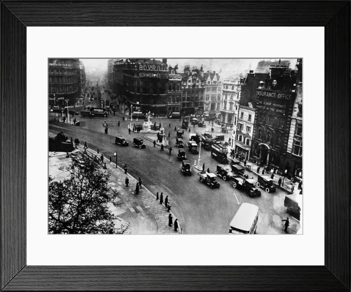 Framed Print : Trafalgar Square is a public square in the City of Westminster, Central London