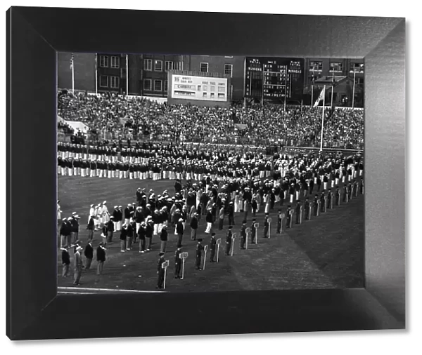 1958 British Empire and Commonwealth Games opening ceremony at Cardiff Arms Park