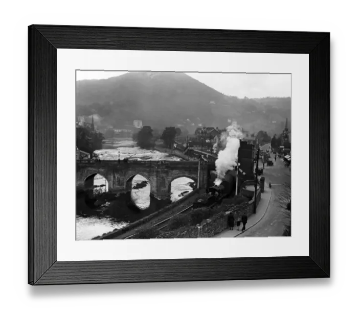 Framed Print : Llangollen railway station, Denbighshire, Wales. May 1932 Framed Print : Llangollen railway station, Denbighshire, Wales. May 1932