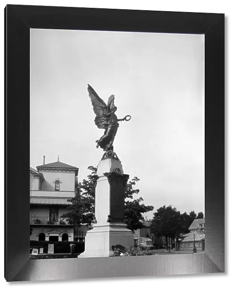 The war memorial in Eastbourne, East Sussex, 1921. Tyrell Collection
