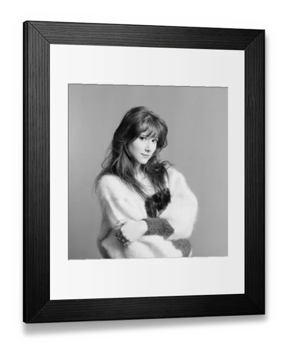 Framed Print : Tiffany, american singer aged 16 years old, poses for pictures, Daily Mirror Studio Framed Print : Tiffany, american singer aged 16 years old, poses for pictures, Daily Mirror Studio