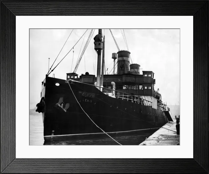 Framed Print : The Russian ice breaker Lenin'photographed in Vittoria Dock, Birkenhead Framed Print : The Russian ice breaker Lenin'photographed in Vittoria Dock, Birkenhead