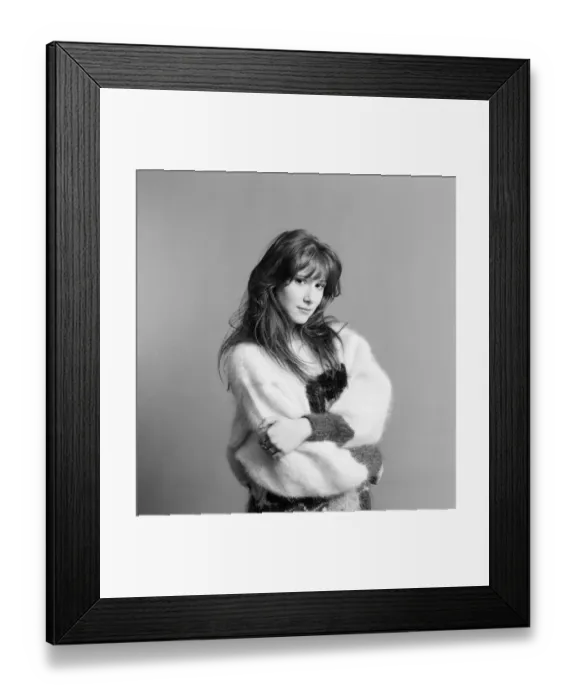 Framed Print : Tiffany, american singer aged 16 years old, poses for pictures, Daily Mirror Studio Framed Print : Tiffany, american singer aged 16 years old, poses for pictures, Daily Mirror Studio
