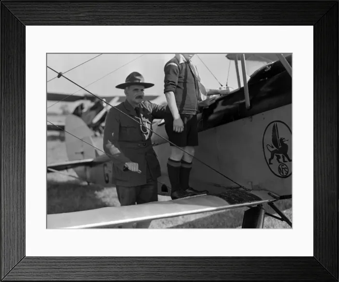 Framed Print : Garden party at Woodley Aerodrome, Reading, Berkshire. Sir Campbell Rhodes CBE Framed Print : Garden party at Woodley Aerodrome, Reading, Berkshire. Sir Campbell Rhodes CBE