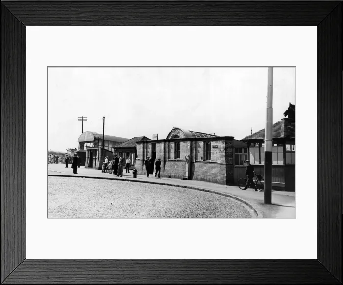 Framed Print : It looks like a corner of 19th Century Liverpool. But it is a corner of Pier Head in 1957 Framed Print : It looks like a corner of 19th Century Liverpool. But it is a corner of Pier Head in 1957