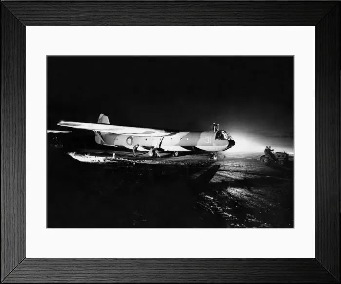 Framed Print : This picture taken at night is of an R. A. F station where glider training is undertaken Framed Print : This picture taken at night is of an R. A. F station where glider training is undertaken
