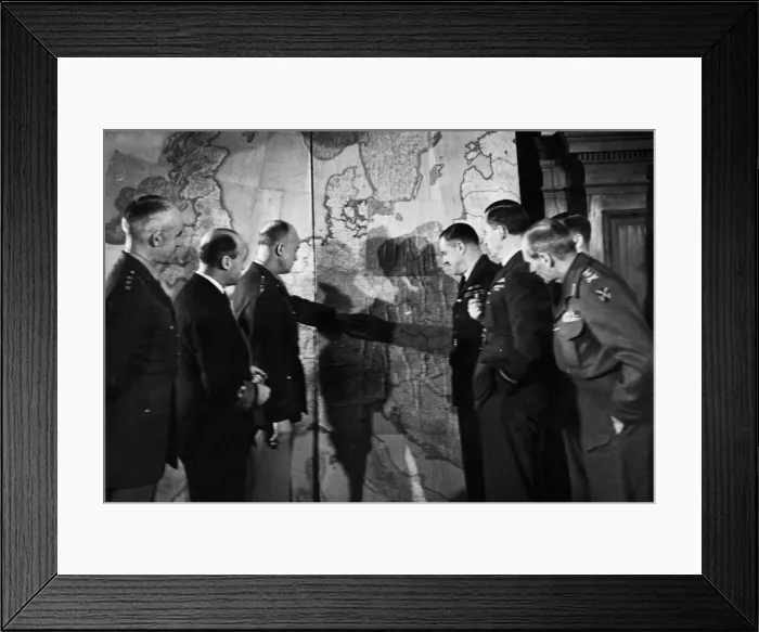 Framed Print : Supreme command allied expeditionary force meeting at allied headquarters Framed Print : Supreme command allied expeditionary force meeting at allied headquarters