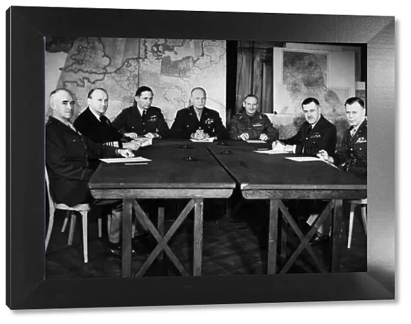 Supreme Command allied Expeditionary Force meeting at allied Headquarters