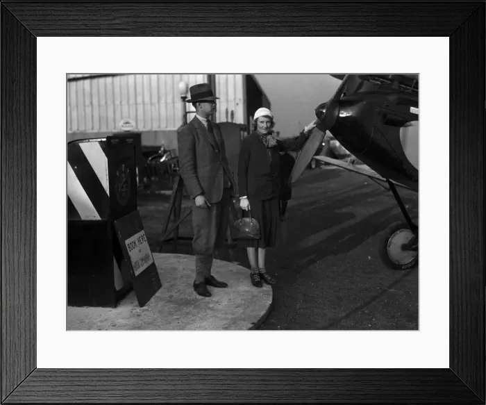 Framed Print : Garden party at Woodley Aerodrome, Reading, Berkshire. The Right Hon Earl of Cardigan Framed Print : Garden party at Woodley Aerodrome, Reading, Berkshire. The Right Hon Earl of Cardigan