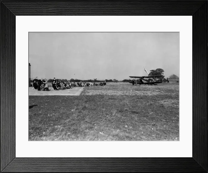 Framed Print : Garden party at Woodley Aerodrome, Reading, Berkshire. 23rd September 1932 Framed Print : Garden party at Woodley Aerodrome, Reading, Berkshire. 23rd September 1932