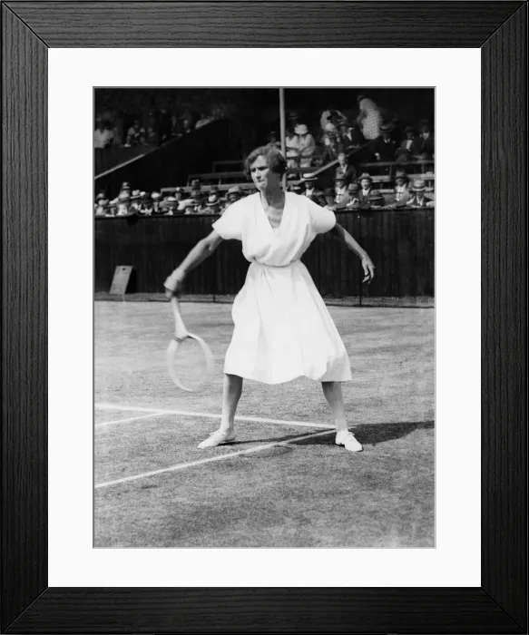 Framed Print : 1921 Wimbledon Championships Womens Singles. Phyllis Satterthwaite seen here Framed Print : 1921 Wimbledon Championships Womens Singles. Phyllis Satterthwaite seen here