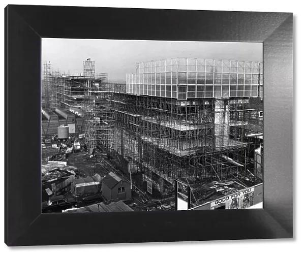 Extension under construction at Lanchester College of Technology, Coventry, Circa 1960
