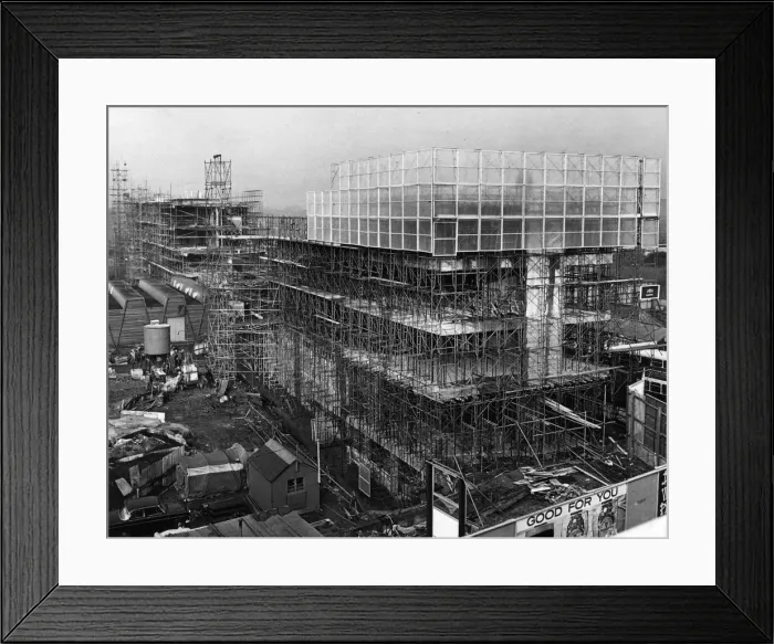 Framed Print : Extension under construction at Lanchester College of Technology, Coventry, Circa 1960