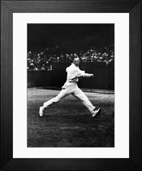 Framed Print : Algernon Kingscote vs Manuel Alonso, Wimbledon Championships, quarterfinals 1921 Framed Print : Algernon Kingscote vs Manuel Alonso, Wimbledon Championships, quarterfinals 1921